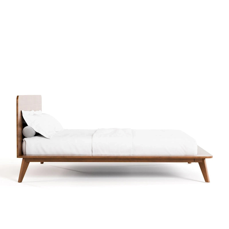 Walnut 4-Piece Bedroom Set, Mid-Century Style, King/Queen