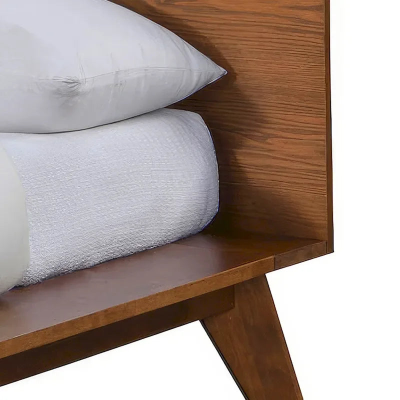 Walnut 4-Piece Bedroom Set, Mid-Century Style, King/Queen