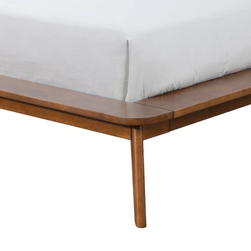 Walnut 4-Piece Bedroom Set, Mid-Century Style, King/Queen