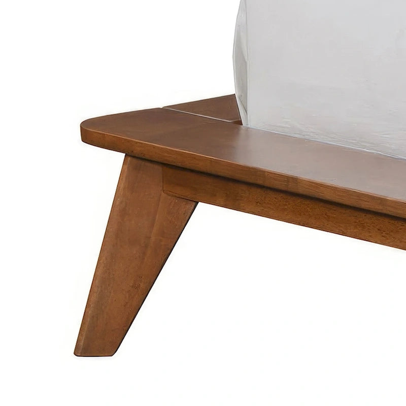 Walnut 4-Piece Bedroom Set, Mid-Century Style, King/Queen