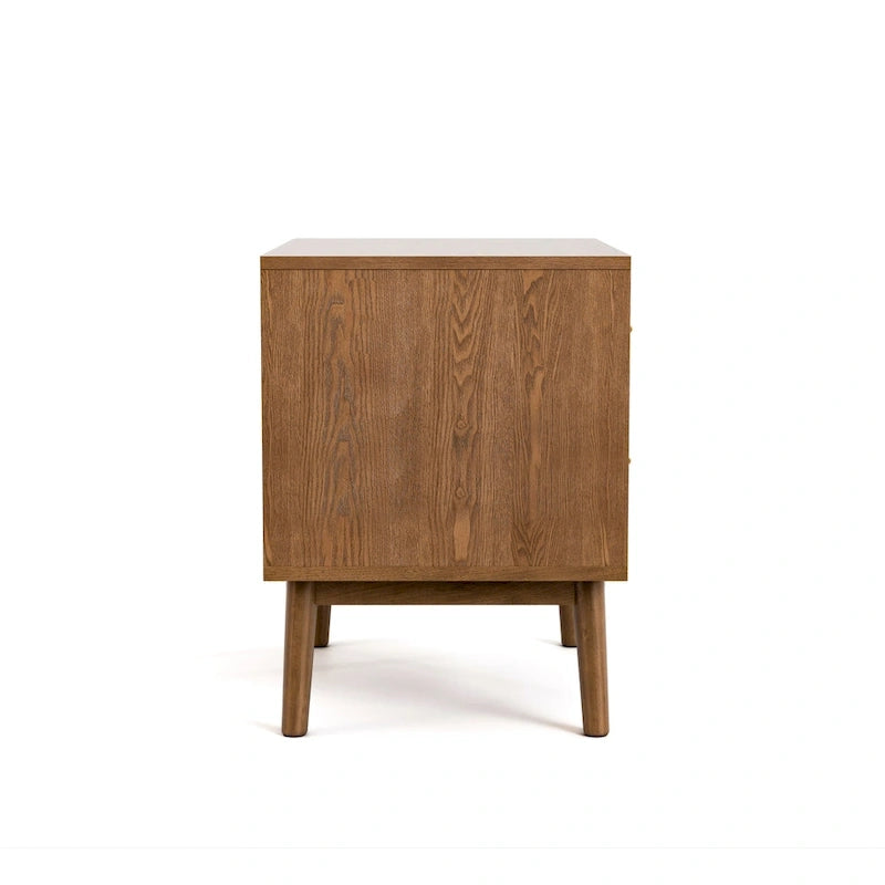 Walnut 4-Piece Bedroom Set, Mid-Century Style, King/Queen