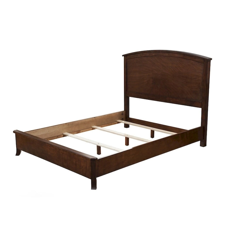 Mahogany / White Panel Bed – Queen / King / Cal King, Sleeps 2