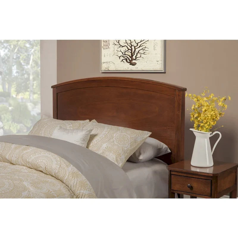 Mahogany / White Panel Bed – Queen / King / Cal King, Sleeps 2