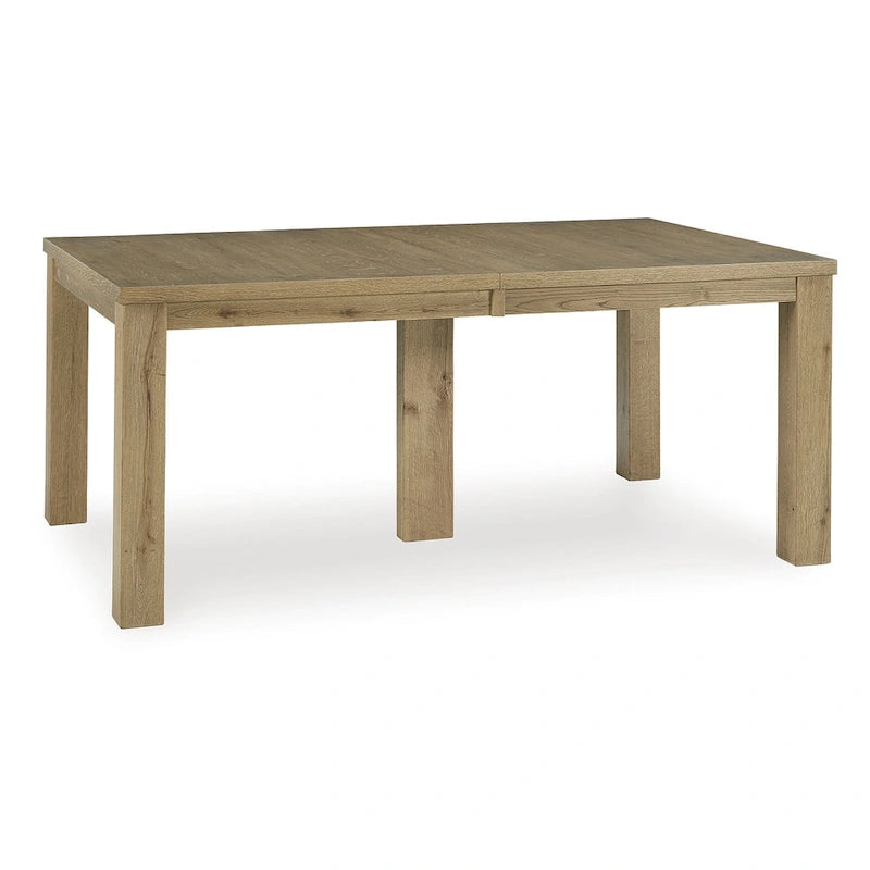 Light Brown Rustic Oak Extension Dining Table, Seats up to 10
