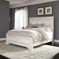  Abbey Park Antique White King Panel Bed