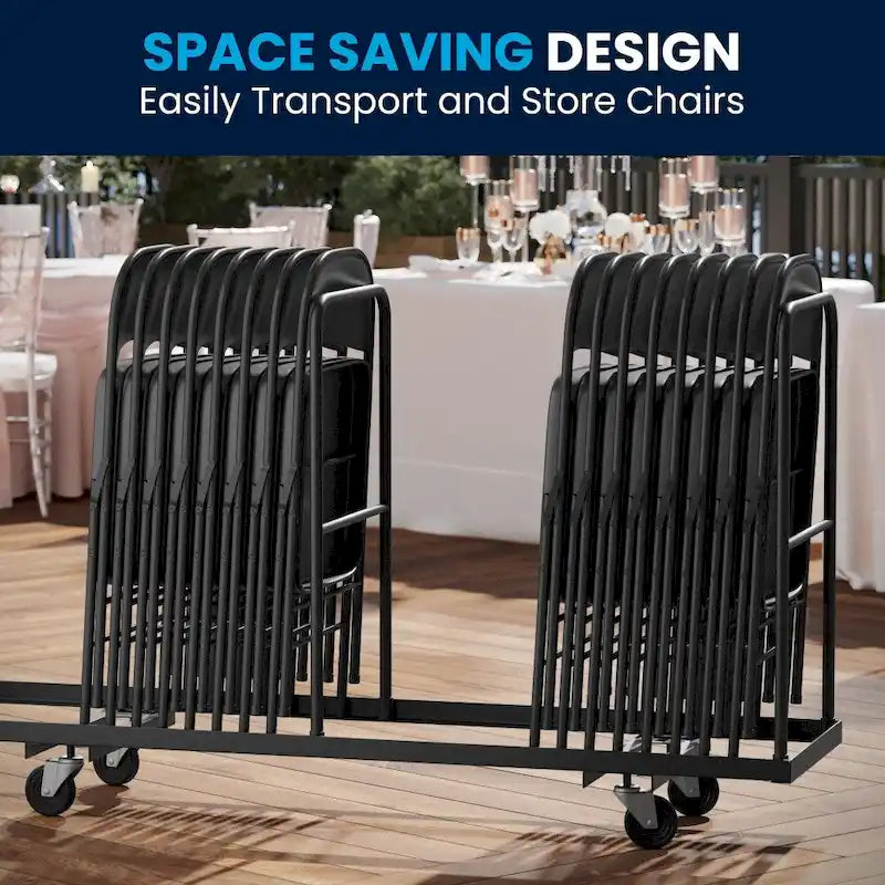 Red / Black / Beige / Gray Metal Folding Chair – Set of 2