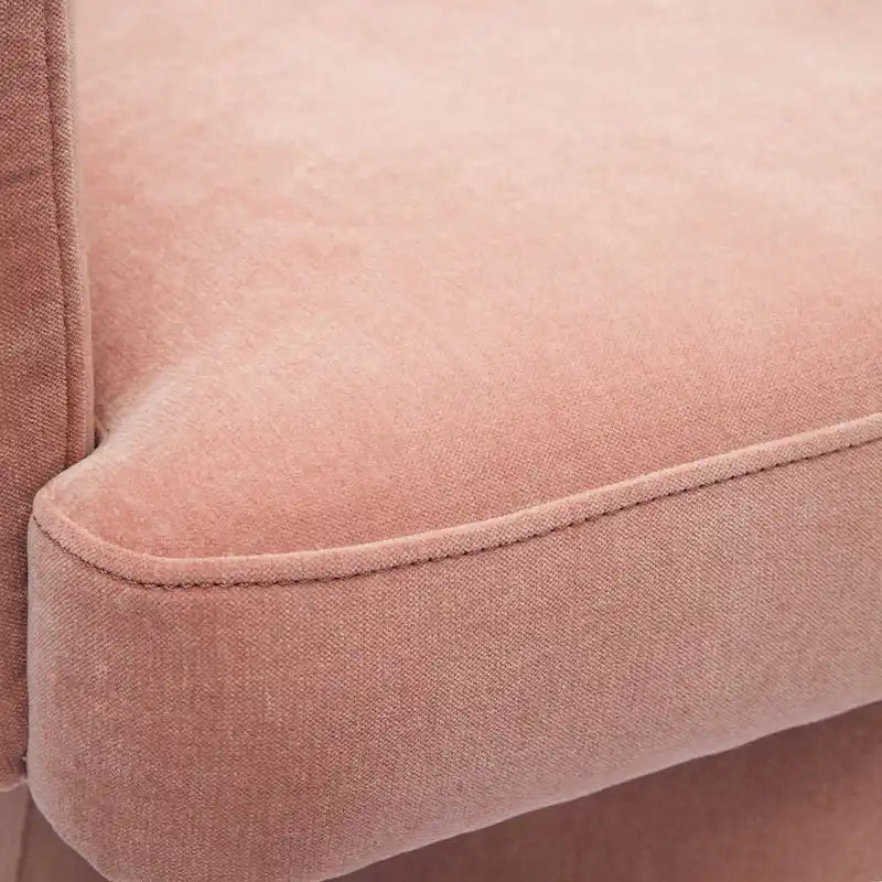Taupe / Pink / Light Green Chenille Swivel Rolling Desk Chair, Single Seat