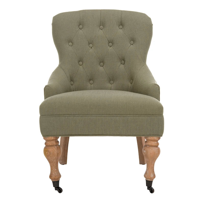 Tufted Diamond Accent Arm Chair, Single Seat – Multiple Colors