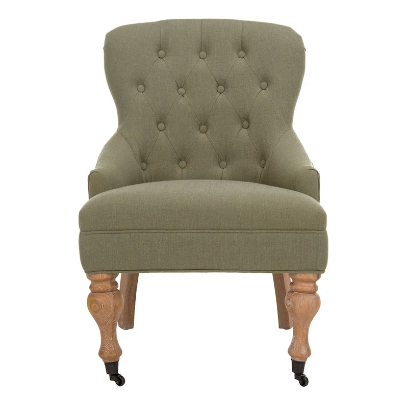 Tufted Diamond Accent Arm Chair, Single Seat – Multiple Colors