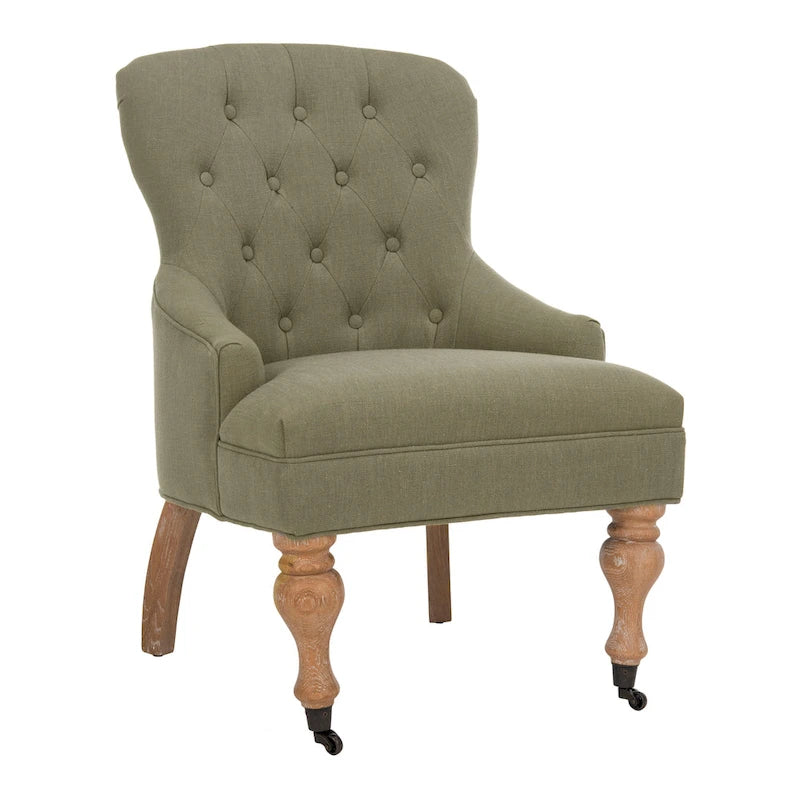 Tufted Diamond Accent Arm Chair, Single Seat – Multiple Colors