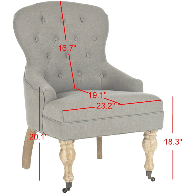 Tufted Diamond Accent Arm Chair, Single Seat – Multiple Colors