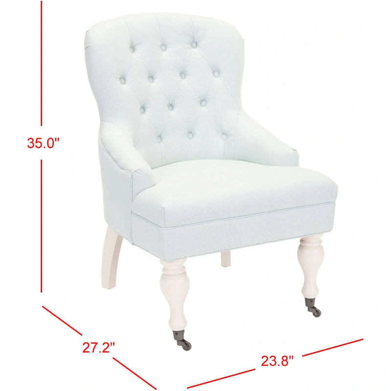 Tufted Diamond Accent Arm Chair, Single Seat – Multiple Colors