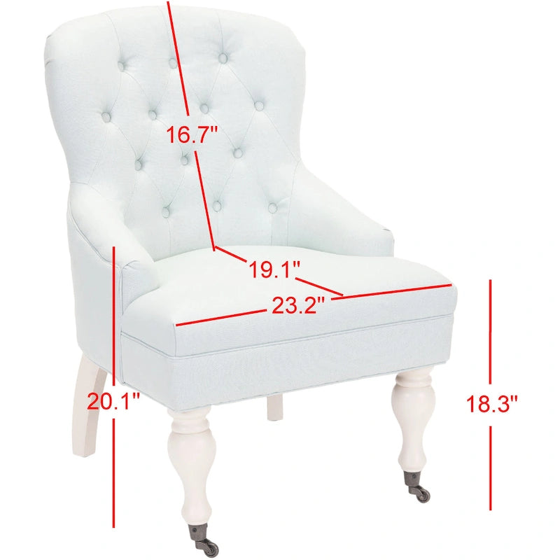 Tufted Diamond Accent Arm Chair, Single Seat – Multiple Colors