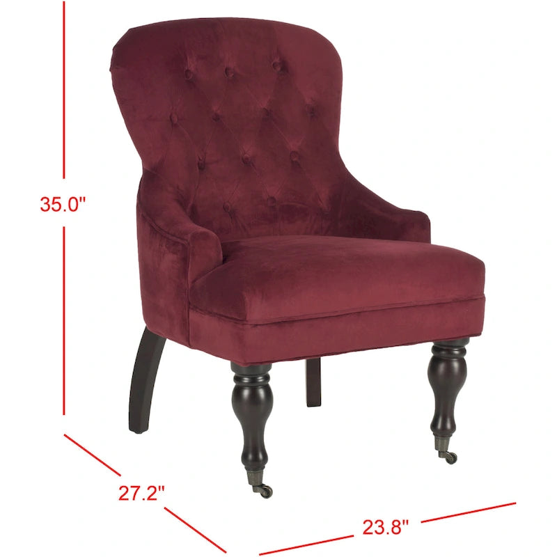 Tufted Diamond Accent Arm Chair, Single Seat – Multiple Colors