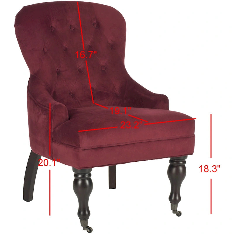 Tufted Diamond Accent Arm Chair, Single Seat – Multiple Colors