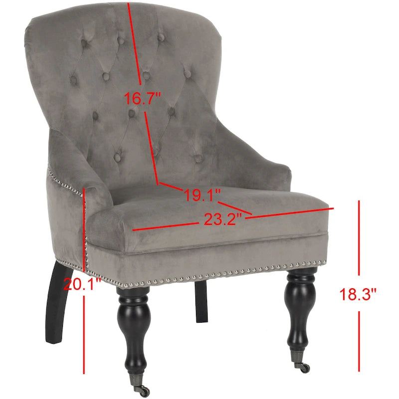 Tufted Diamond Accent Arm Chair, Single Seat – Multiple Colors