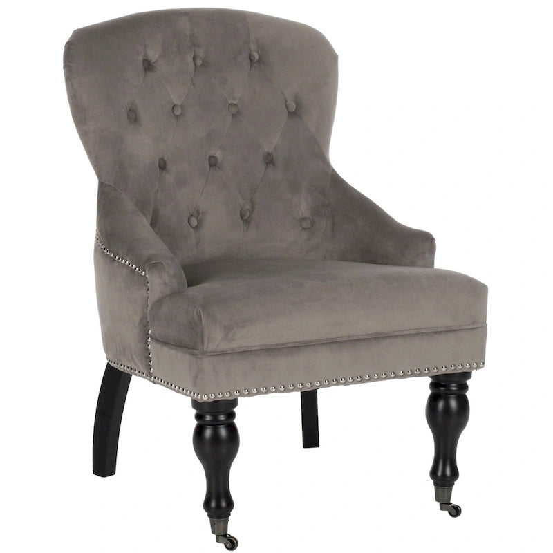 Tufted Diamond Accent Arm Chair, Single Seat – Multiple Colors