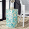  Tessie Mosaic Round Accent Table - 13.8 W x 13.8 L x 19.7 H - 14Wx14Dx20H