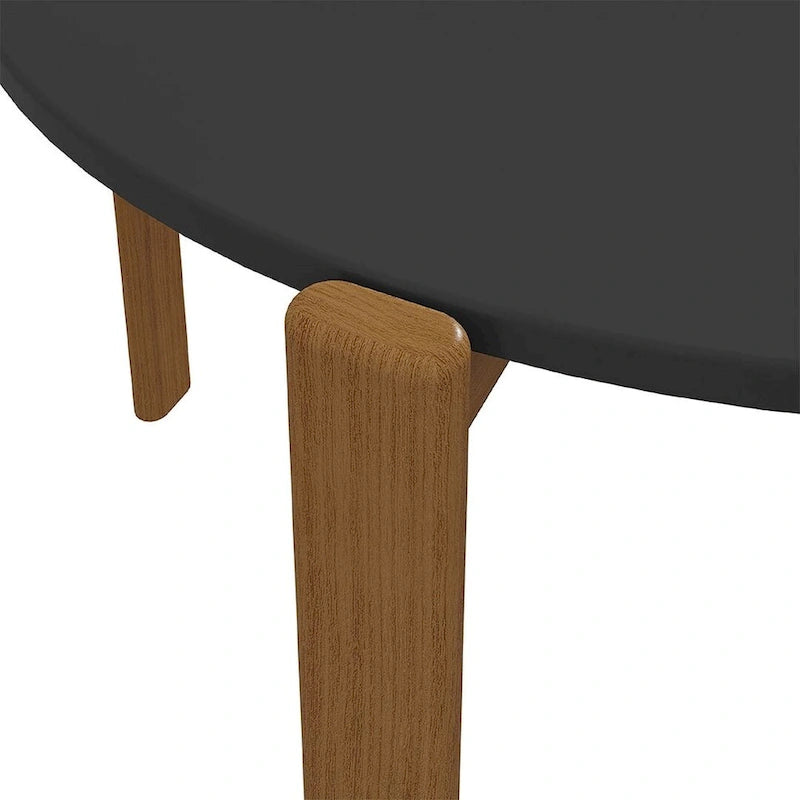 Mid-Century Modern 3-Door Sideboard – Matte Black / Greige / Matte White