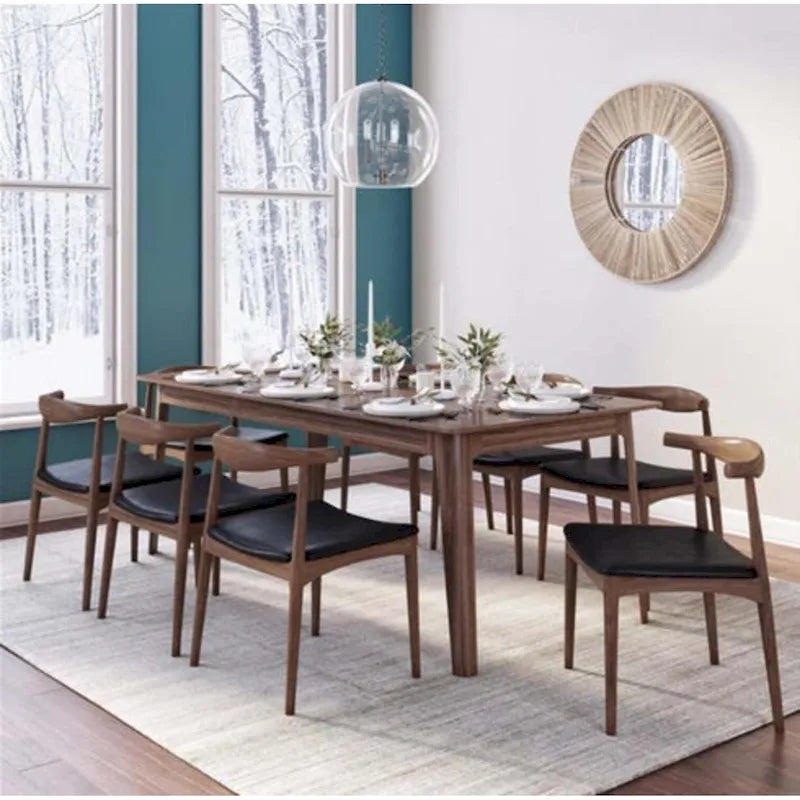 Walnut Armless Dining Chair, Turned Leg, Single