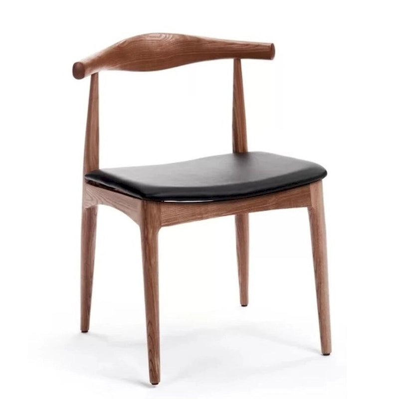 Walnut Armless Dining Chair, Turned Leg, Single